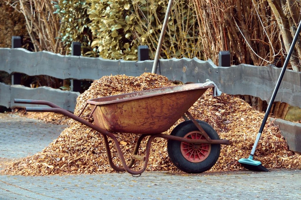 Mulch on Cart